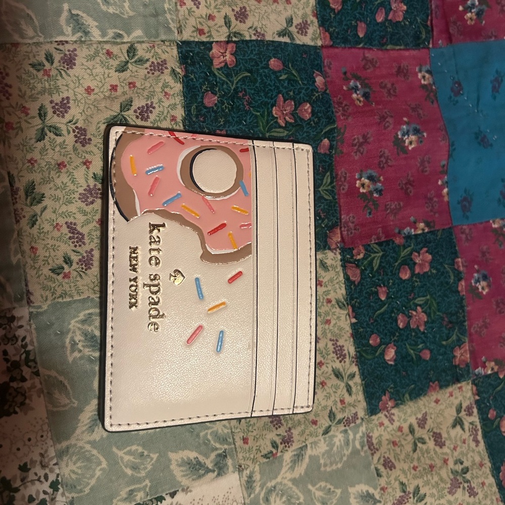 Kate Spade Pink Donut Card Holder